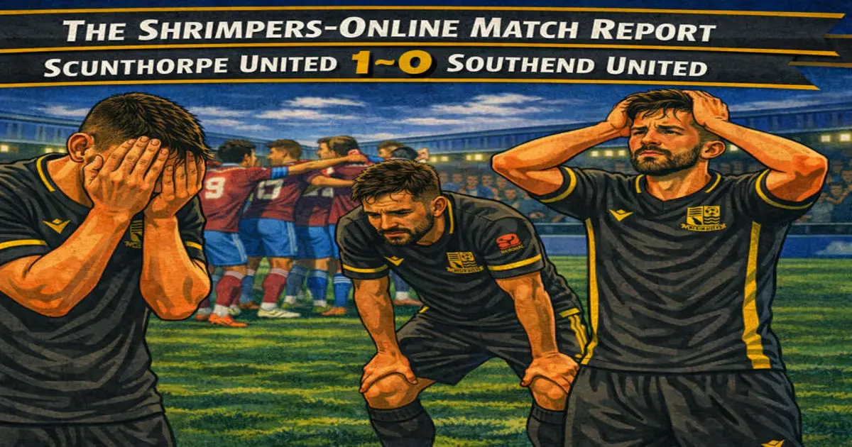 The Shrimpers-online Match Report - Scunthorpe United 1-0 Southend United