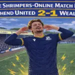 the Shrimpers-online match report - Southend United 2-1 Wealdstone NL